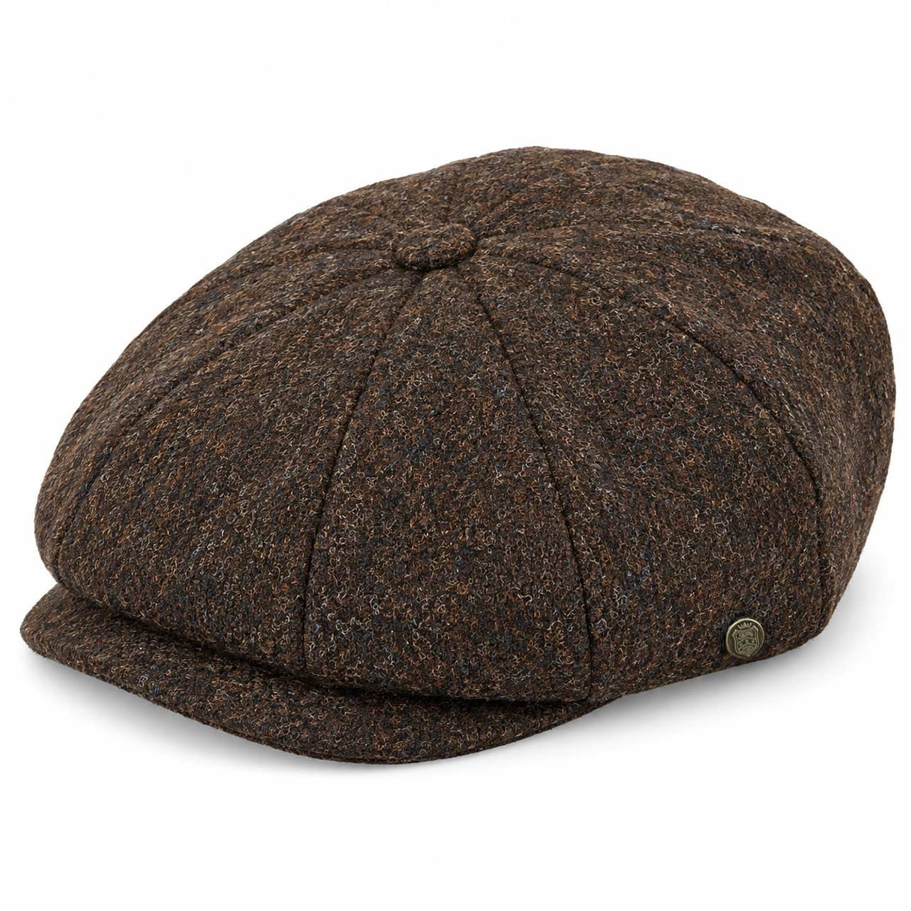 Failsworth Carloway Brown Harris Tweed Gatsby Cap