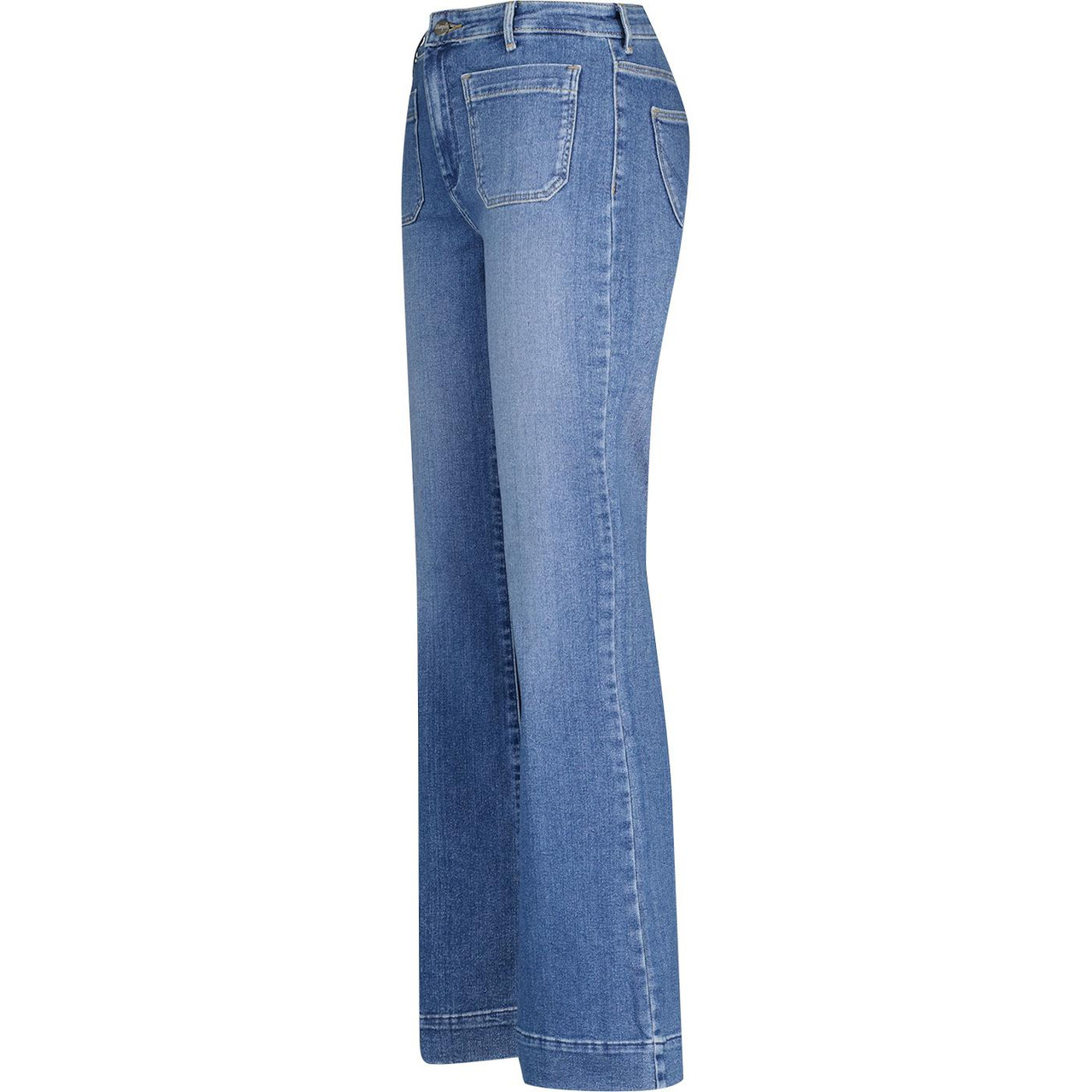 Wrangler Retro '70s Flare Denim Jeans Raven