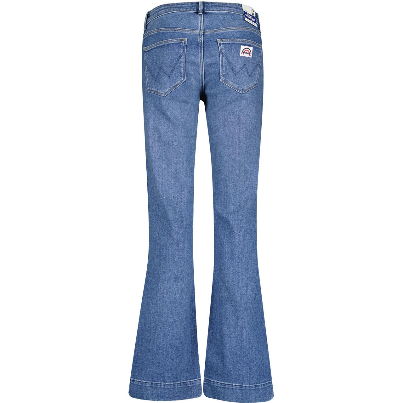 Wrangler Retro '70s Flare Denim Jeans Raven