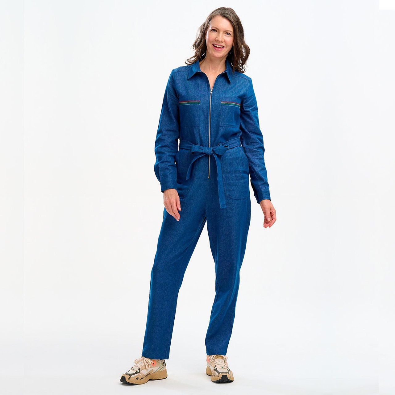 Anwen Sugarhill Brighton Retro 70s Jumpsuit Denim