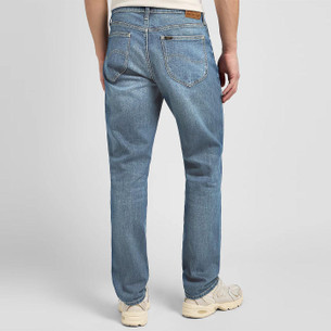 Lee Daren Retro Zip Fly Straight Jeans Dark Ocean