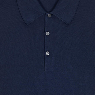 John Smedley Noah Skipper Neck Polo Made in England Beige Musk