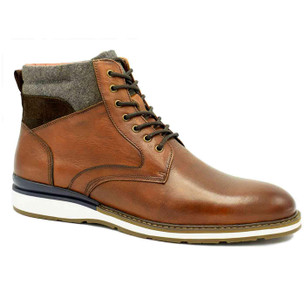 Paolo Vandini Men\'s Tan Suede & Leather Lace-Up Boots Northville Paolo Vandini Suede Cleat Boots Tan main image 3