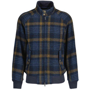 Baracuta Double Wool Tartan Short Duffle Coat