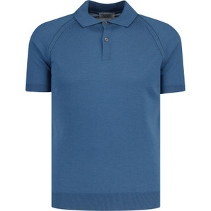 Otis John Smedley Twin Tipped Knitted Polo Shirt R