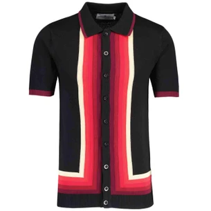Cannon Madcap England Check Big Collar Knit Polo in Cinnamon Stick