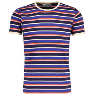 Beatwave Madcap England Retro 70s Stripe T-Shirt O
