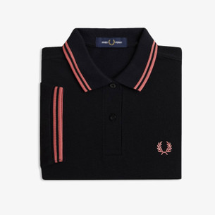 Ray BEAMS✖️FRED PERRY/Twin Tipped G3600 G3600 - Black / White / White | The Fred Perry Shirt