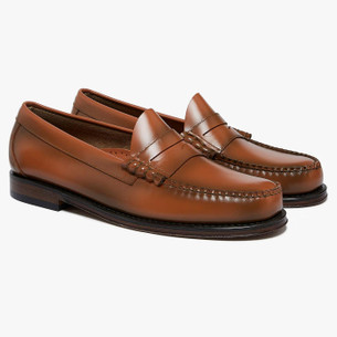 Larson Weave Bass Weejuns Leather Mod Loafers B