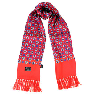 Tootal Mod Target Retro 60s Silk Scarf in Alabaster