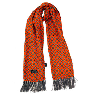 小物 Tootal Scarf 小物 Tootal Scarf Tootal Retro Mod Bordeaux Circle Border