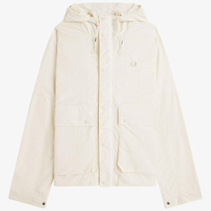 Fred Perry Men's Hooded Shell Jacket in Anchor Grey