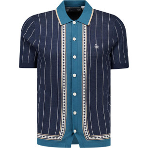 Original Penguin Archive Skipper Collar 50s Polo in Birch