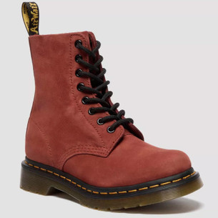 Dr Martens 1460 Womens Mod Leather Boots in Cherry Red