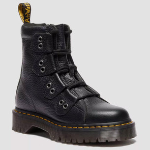 Dr Martens 101 Men's Retro Mod 6-Eyelet Boots in Black