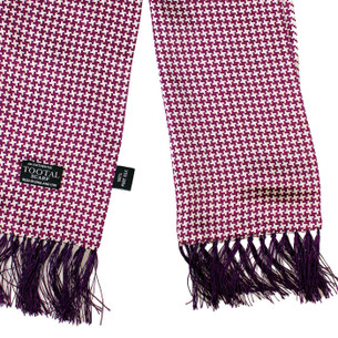 Tootal 60s Cream Paisley Fringed Rayon Mod Scarf