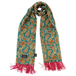 TOOTAL Spindle Spider Retro 60s Mod Silk Scarf GO