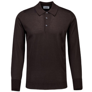 John Smedley Isis Sea Island Cotton Polo Shirt in Rainforest Green