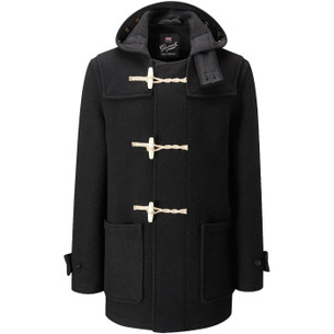 Morris Gloverall Men's Duffle Coat Navy and Dress Gordon