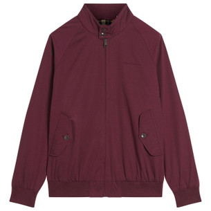 Ben Sherman Retro Sports Blouson Collared Jacket in Navy