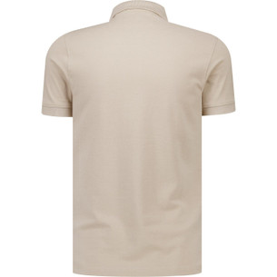 Lambretta Retro All-Over Check Polo Shirt (Stone)