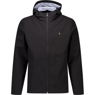 Fintoni Farah Ripstop Nylon Black Zip Overshirt