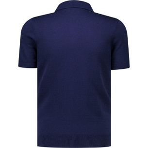 John Smedley Isis Polo Made in England Retro Knit Rainforest