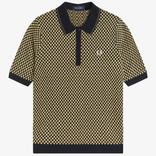 Fred Perry G3600 Women's Twin Tipped Polo in Black/White/Blue