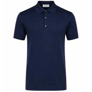 トップス JOHN SMEDLEY ISIS POLO SHIRT FC SS John Smedley Men's ISIS Heritage Knit Polo Shirt in Navy John Smedley