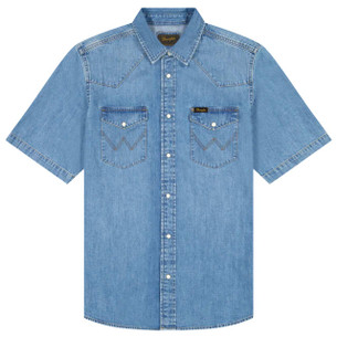 Wrangler Indigood Icons 27MW Western Denim Shirt D