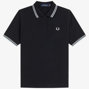 Fred Perry G7200 Women's Sleeveless Mod Polo Shirt in Black