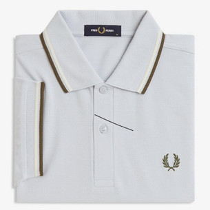 Fred Perry Multi Texture Knitted Zip Neck Shirt LI