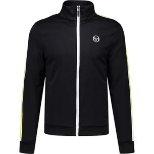 Sergio Tacchini Dallas Retro 80s Track Top in Black/Light Lilac