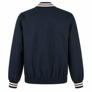 Fred Perry Mens Retro 70s Cable Sleeve Track Jacket in Navy