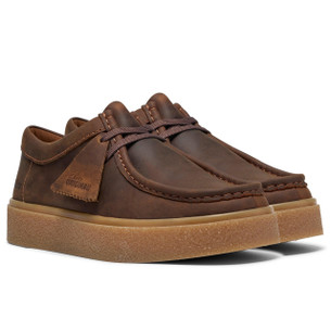 Clarks Originals Meare Mocc Suede Slip-On Mules in Dark Sand