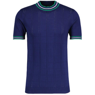 NEW MADCAP MENS RETRO 70s SPORTS MOD TAPED STRIPE T-SHIRT Tee CASSETTE