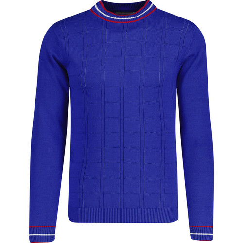 madcap england mens pointelle knit tipped turtleneck jumper police blue madcap england mens pointelle knit tipped turtleneck jumper police blue