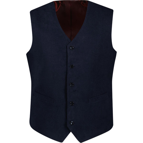 madcap england mens 70s cord waistcoat navy