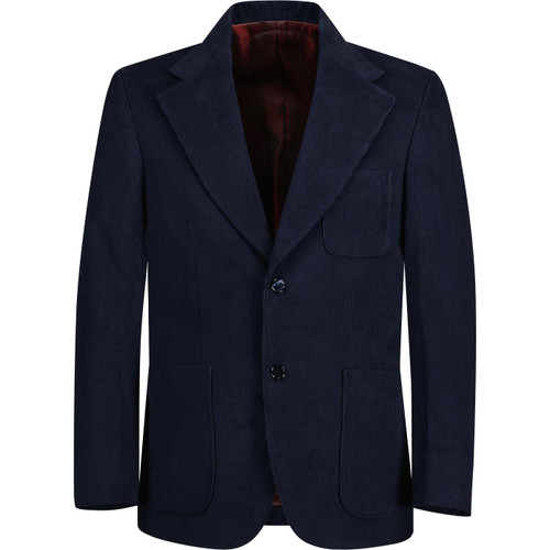 madcap england mens 70s cord blazer navy