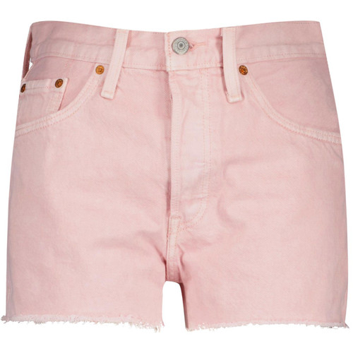 Levi's 501 Women's Retro Denim Shorts in Dispersed Dye Pink