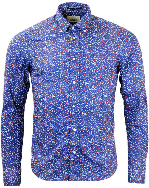 BD BAGGIES DEXTER RETRO MOD VINTAGE FLORAL SHIRT