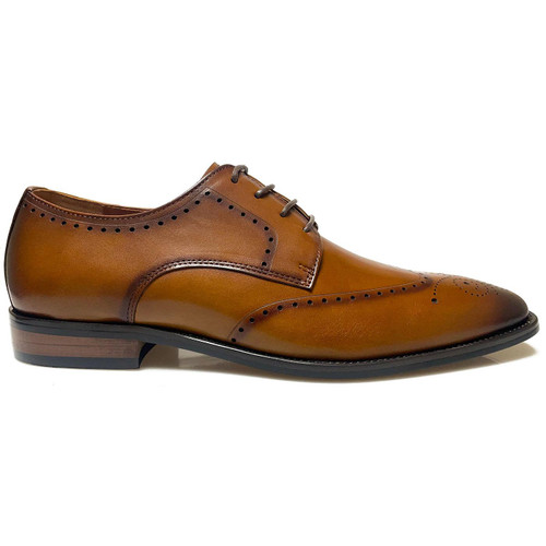 Paolo Vandini Kirklea Retro Mod Brogues in Tan Leather