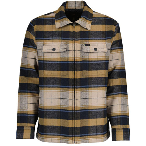 Lee Retro 70s Quilted Check Overshirt in Tumbleweed 112343185