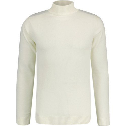 Madcap England Eastwood Retro 60s Mod Mock Turtleneck Jumper in Winter White
