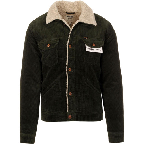 wrangler 124MJ corduroy sherpa trucker jacket rosin