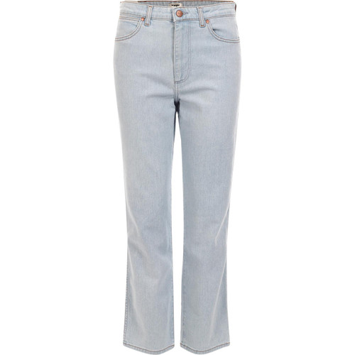 wrangler womens the retro straight leg jeans ballad blue