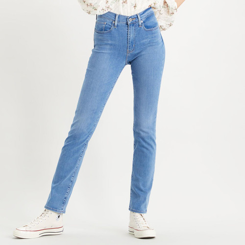 Levi's 724 Women's Retro High Rise Straight Jeans in Rio Chill
