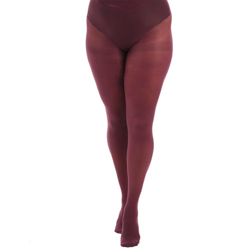 Pamela Mann 50 Denier Coloured Thick Tights Damson Purple