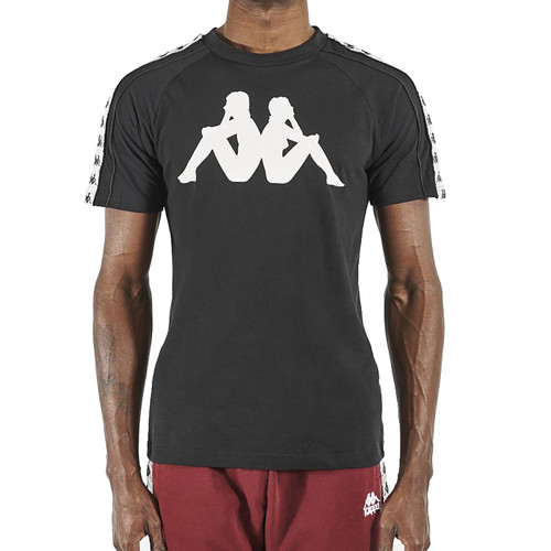 kappa dobrev 222 banda logo t-shirt black