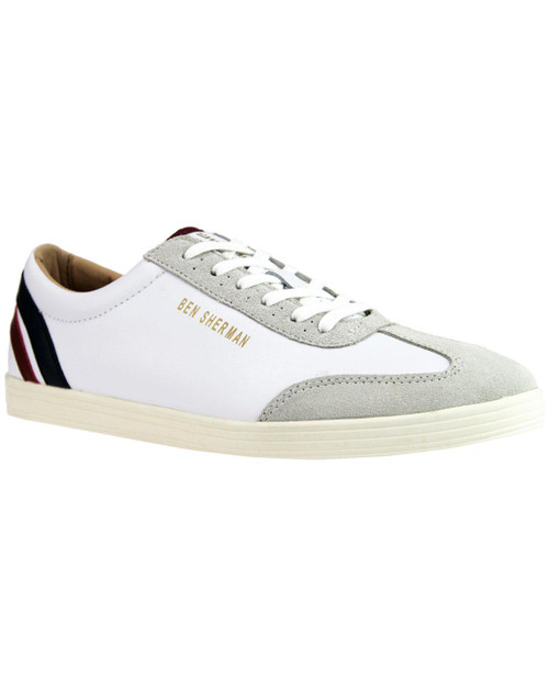 ben sherman albion retro mod target trainers white